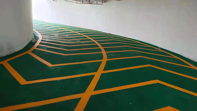 地坪漆,车位线,地胶